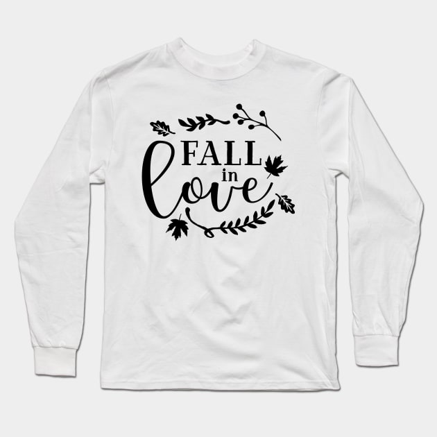 Fall in Love Long Sleeve T-Shirt by Dedemk